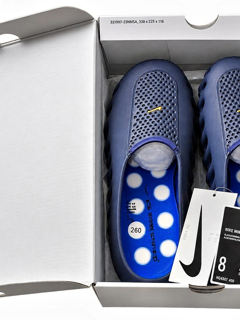 Nike Nike Calm Slide Slides in Blue & Black US 8 NWT